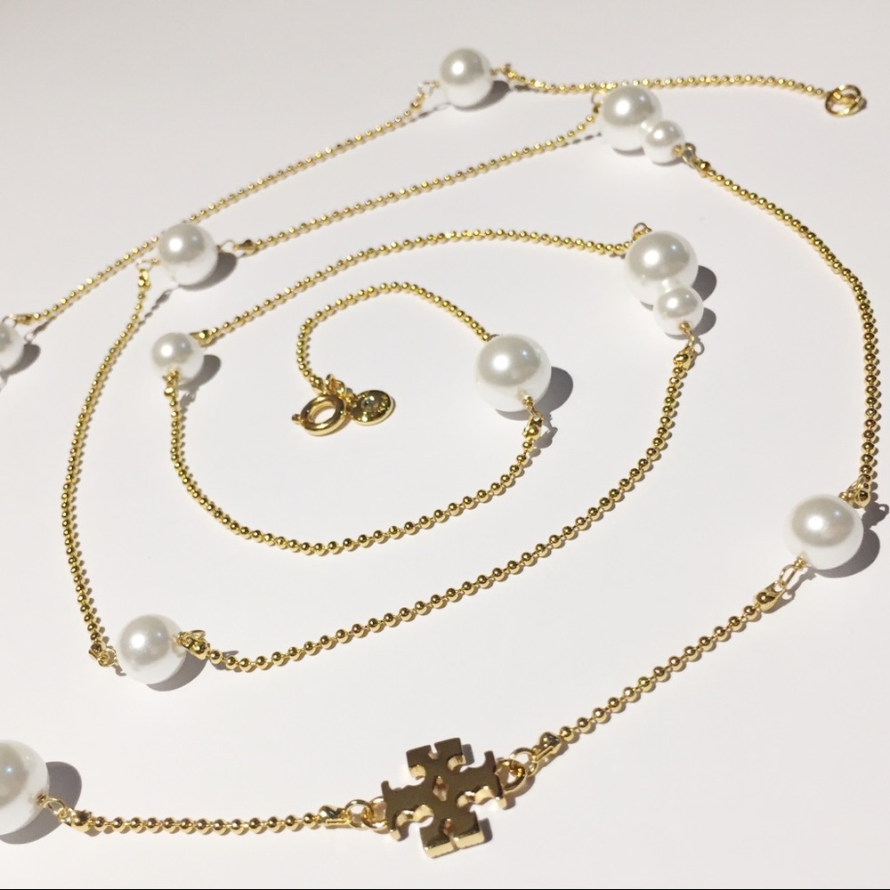 NWOT Tory Burch pearl necklace - Picture 5 of 8
